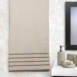 MARK HOME Cream Cotton 500 GSM Zero Twist Anti Microbial Treated Bath Towel-image-4