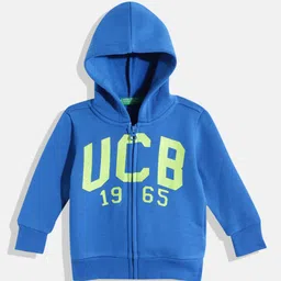 United Colors of Benetton Boys Brand Logo Printed Hooded Sweatshirt-36