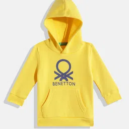 United Colors of Benetton Boys Brand Logo Printed Hooded Sweatshirt-45