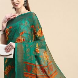 Winza Designer Woven Design Floral Zari Brasso Banarasi Saree-picture-53
