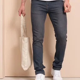 Mast & Harbour Men Skinny Fit Mid-Rise Light Fade Stretchable Jeans-picture-36