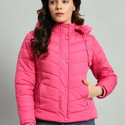 AR-FIT Women Camouflage Polyester Water Resistant Crop Padded Jacket-47