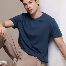 Moda Rapido Drop-Shoulder Sleeves Relaxed Fit T-shirt-image-11