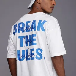 HRX by Hrithik Roshan Printed Oversized Drop-Shoulder Sleeves Pure Cotton T-shirt-picture-22
