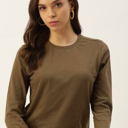 DressBerry Women Solid T-shirt-image-91