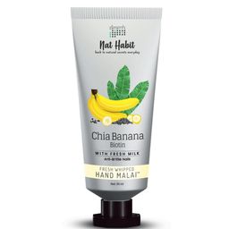 Nat Habit Chia Banana Biotin Anti Brittle Nails Fresh Whipped Hand Malai Cream - 25 ml-17