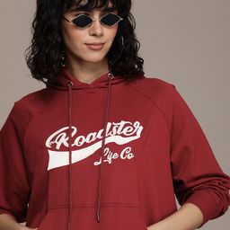 The Roadster Life Co. Brand Logo Printed Hooded Oversized Sweatshirt-image-35