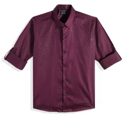 CHARCHIT Boys Comfort Casual Shirt With Embellished Detail-image-63