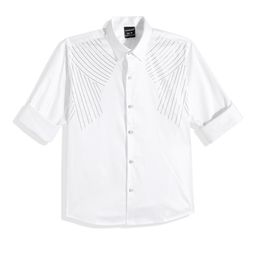 CHARCHIT Boys Comfort Casual Shirt With Embellished Detail-image-79