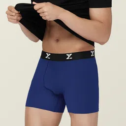 XYXX Men Navy Blue Snug fit Ultra-Soft Ace Modal Cotton Boxer Briefs-picture-45
