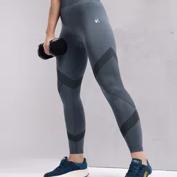 HRX by Hrithik Roshan Women Rapid-Dry Structure Detail Training Tights-picture-44