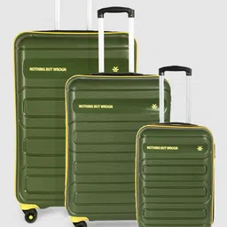 WROGN Set of 3 Flow Trolley Suitcases in Cabin Medium & Large - Volume 204 litres-28