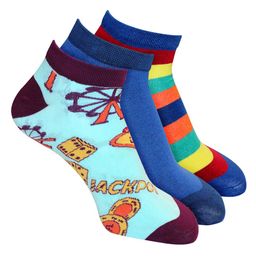 Man Arden Men Pack Of 3 Anti Odour The  Vintage Crew Designer Edition Ankle Length Socks-23