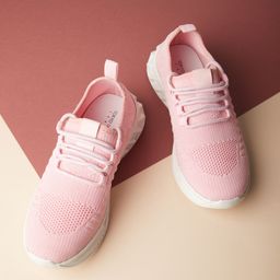 Tokyo Talkies Women Comfort Insole Contrast Sole Textile Sneakers-17