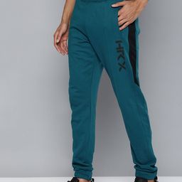 HRX by Hrithik Roshan Men Lifestyle Brand Logo Printed Pure Cotton Terry Joggers-picture-9