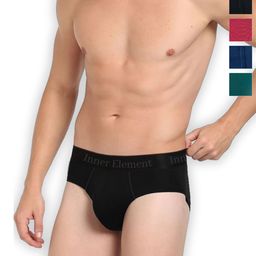 inner element Pack Of 5 Pure Cotton Hipster  Briefs Men_Brief_PP_ Pk5_XS-49
