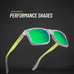 OKNO Unisex Rectangle Sunglasses with Polarised and UV Protected Lens image 5