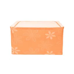 BlushBees Orange & Cream-Color Printed Multi-Utility Wardrobe Organisers image 5