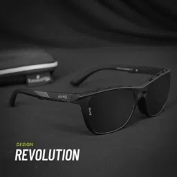 OKNO Unisex Square Sunglasses with Polarised and UV Protected Lens image 3
