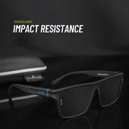 OKNO Unisex Square Sunglasses with Polarised and UV Protected Lens image 4