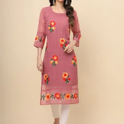 VAIRAGEE Women Embroidered Flared Sleeves Thread Work Georgette Anarkali Kurta-picture-39