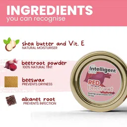 Tuco Intelligent Red Beetroot Lip & Cheek Triple Tint with Beetroot & Shea Butter - 10g image 5