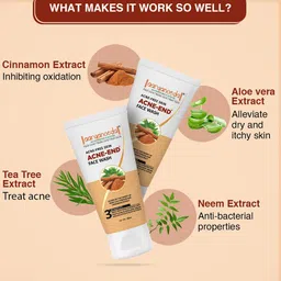 Aryanveda Set of 3 Acne-End Face Wash with Cinnamon & Neem Leaf - 60 ml each image 2
