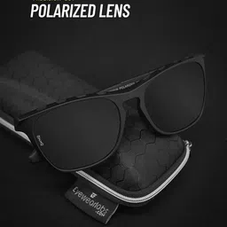 OKNO Unisex Square Sunglasses with Polarised and UV Protected Lens image 4