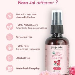 Nat Habit Set of 2 Pure Gulab Flora Jal Toner Spray for Pore Reduction - 100ml each image 5
