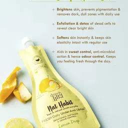 Nat Habit Set of 3 Lemon Drop UnderArm Ubtan with Orange Peel  Lemon Juice - 40 ml each image 4
