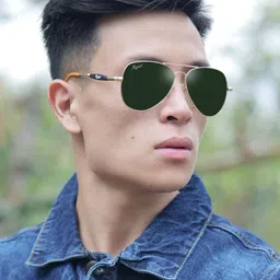 RESIST EYEWEAR Lens & Aviator Sunglasses With UV Protected Lens ANDREWGOLDGREEN1 image 4