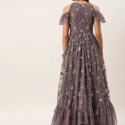 Ethnovog Embellished Net Gown image 4