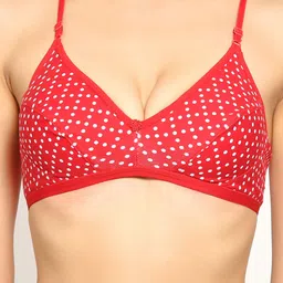 Aimly Pack of 3 Cotton Full Coverage Non-Padded Non-Wired Printed Regular Bra image 3