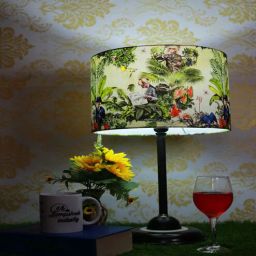 vk lampshade industry Dr. Monkey Printed Lampshade-picture-0