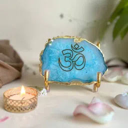 home arte OM Metal Holder with Turquoise Agate-picture-29