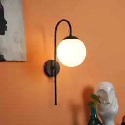sinoman Bedside Wall Light Lamp with Glass Shade-picture-0