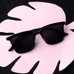 Spiky Kids Black Lens & Black Square Sunglasses with UV Protected Lens-88