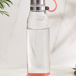 Home Centre Atlantis Bowen Pink Glass Water Bottle with Pouch 650 ML-26