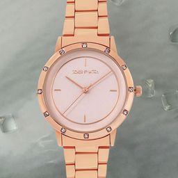 JOKER & WITCH Women White & Rose Gold Toned Stainless Analogue Watch AMWW578-Rose Gold-11