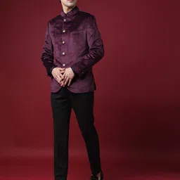 RARE RABBIT Men Core Slim Fit Solid Nehru Jacket-picture-16