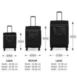 Calvin Klein UNION SQUARE Range Solid Soft-Sided Large Trolley Suitcase image 2