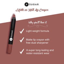 SUGAR Matte As Hell Crayon Lipstick with Sharpener - Buffy Summers 20 image 4