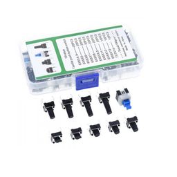 180Pcs. Micro Tactile Push Button Switch Kit (10 Shaft Size) image 1