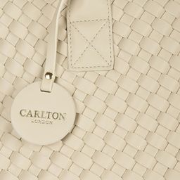 Carlton London Women Textured Structured Tote Bag With Tasselled image 4