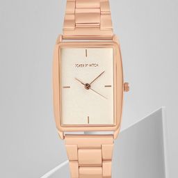 JOKER & WITCH Women White Dial & Rose Gold Toned Stainless Steel Straps Analogue Watch-picture-39