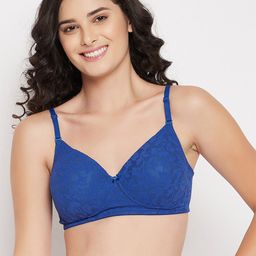 Clovia Blue Lightly Padded Bra-49