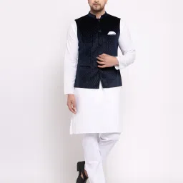 maxence Micro Print Nehru Jacket image 1
