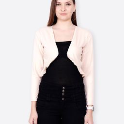 cation Cropped Shrug with Open-Front image 1