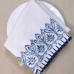 design gaatha home living Set of 6 Block Print Table Napkins image 2