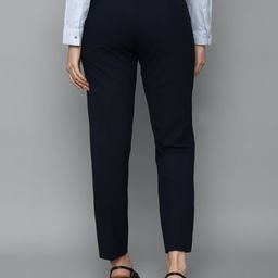 allen solly Flat-Front Trousers with Insert Pockets image 3